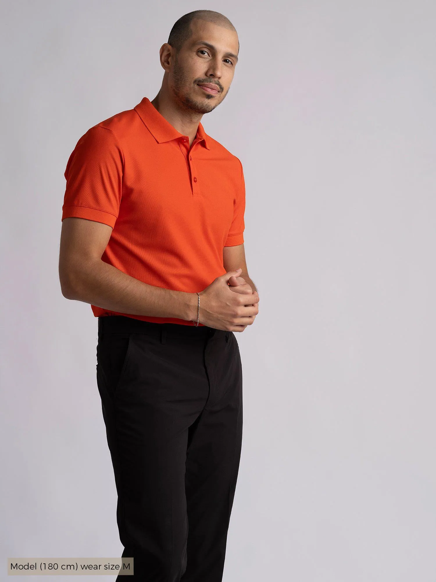 M BRIAN POLOSHIRT Mandevilla Red sold by Cross Sportswear