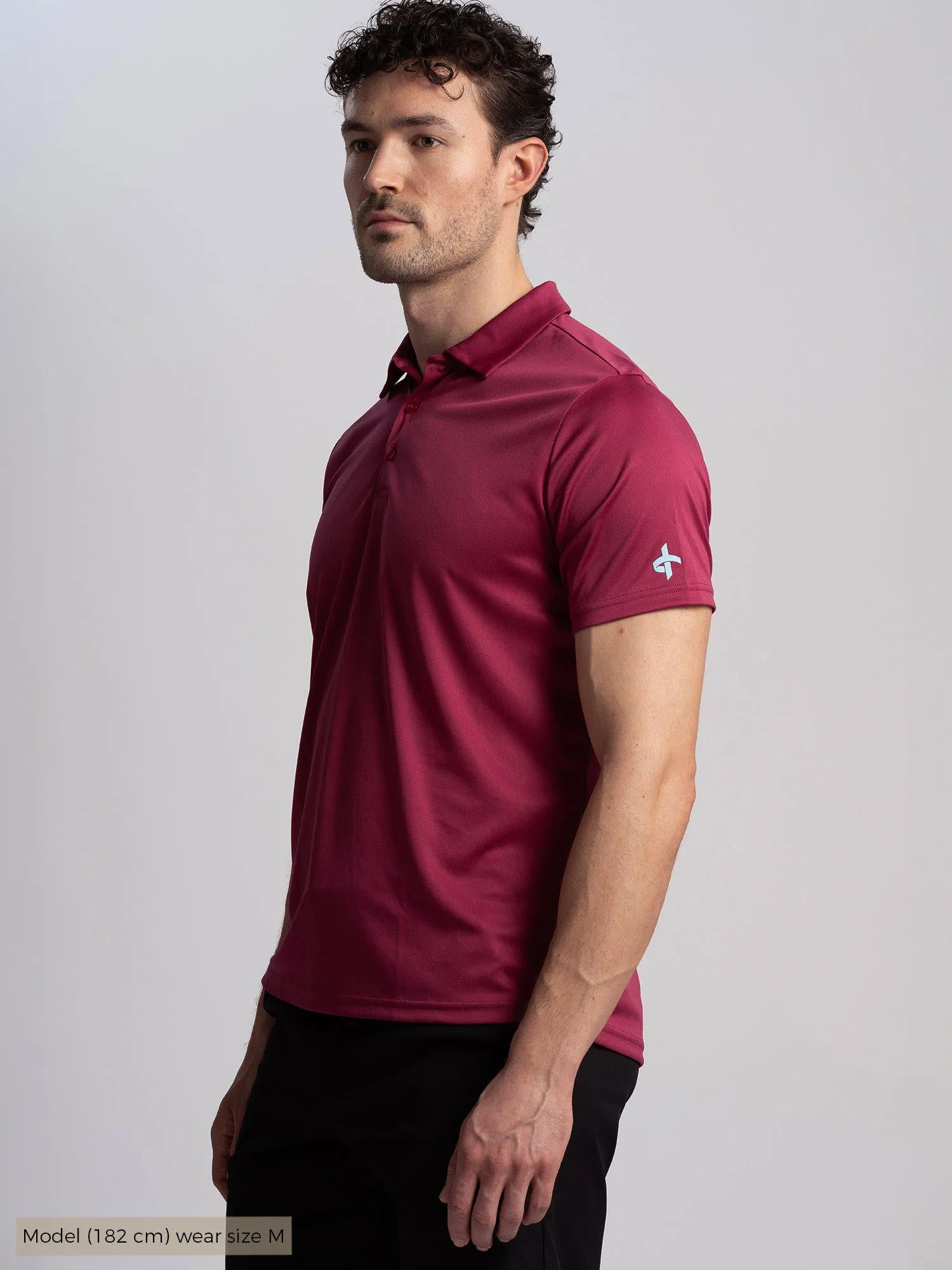 M COLLIN POLOSHIRT Berry Wine sold by Cross Sportswear product image thumbnail 4