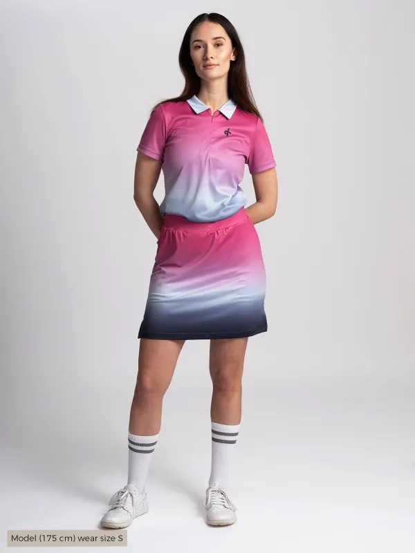 W STELLA SKORT LONG Raspberry Rose sold by Cross Sportswear