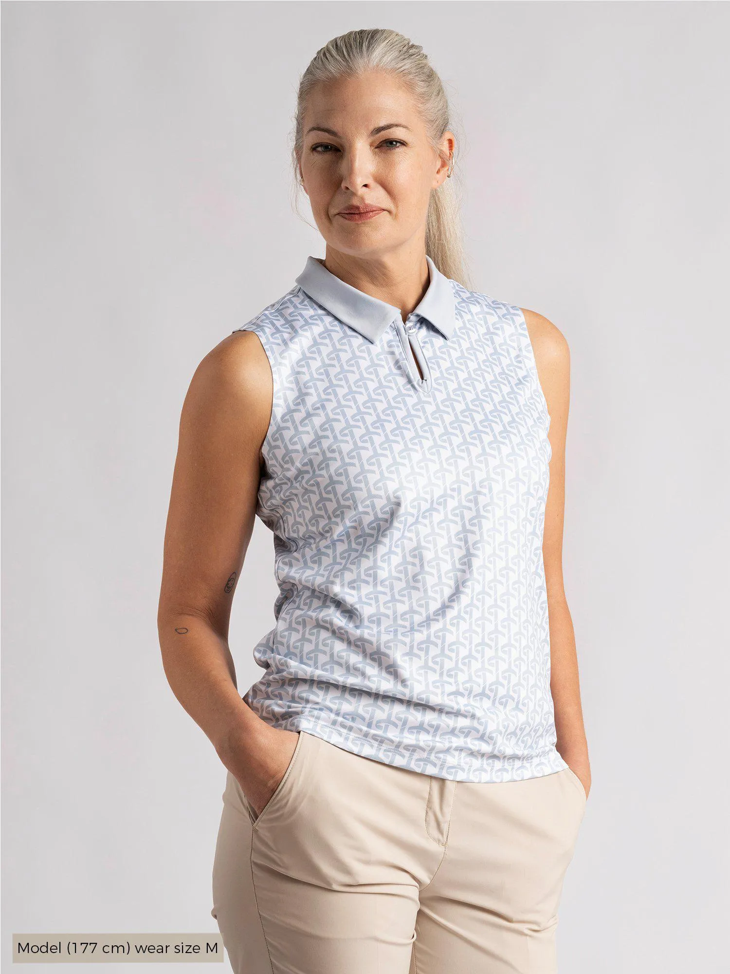 W AZAHARA POLOSHIRT White sold by Cross Sportswear
