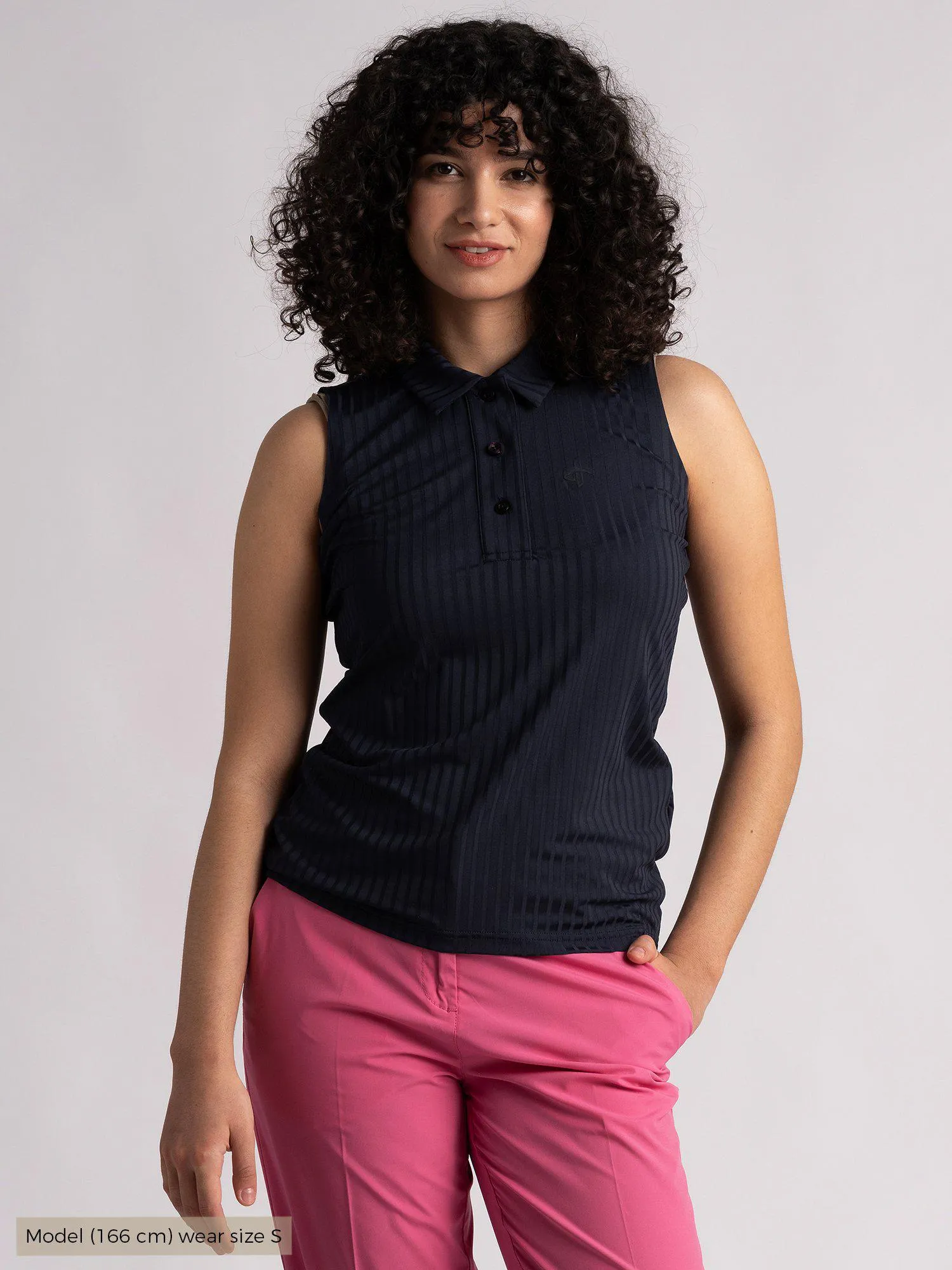W ANDREA POLOSHIRT Navy sold by Cross Sportswear