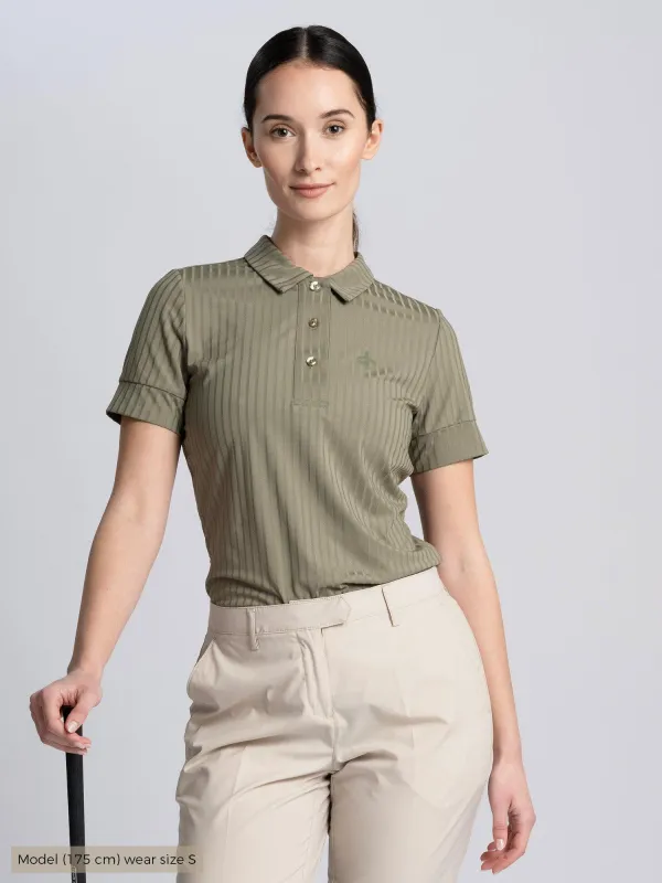 W ALEXA POLOSHIRT Four Leaf Clover sold by Cross Sportswear