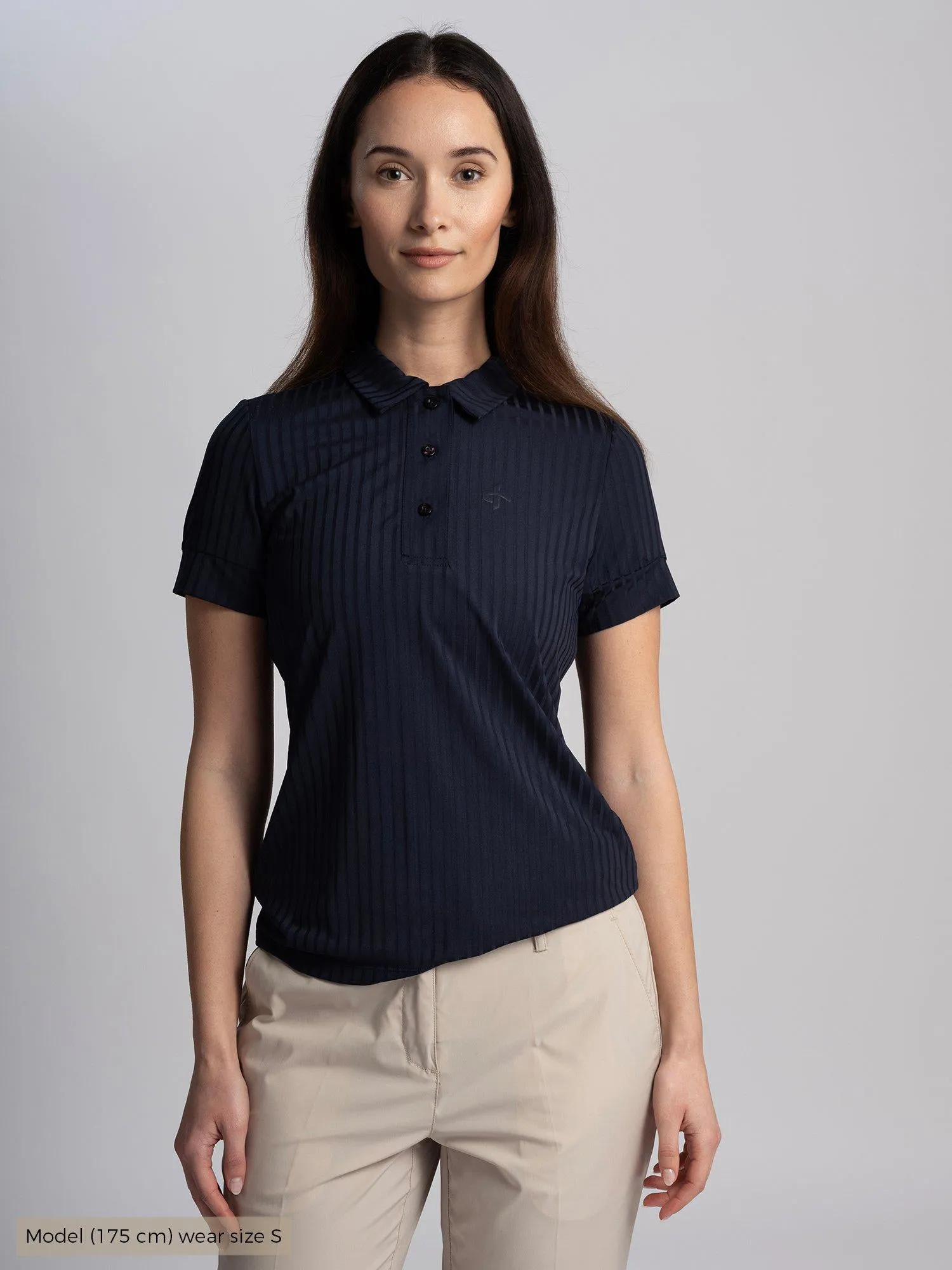 W ALEXA POLOSHIRT Navy sold by Cross Sportswear