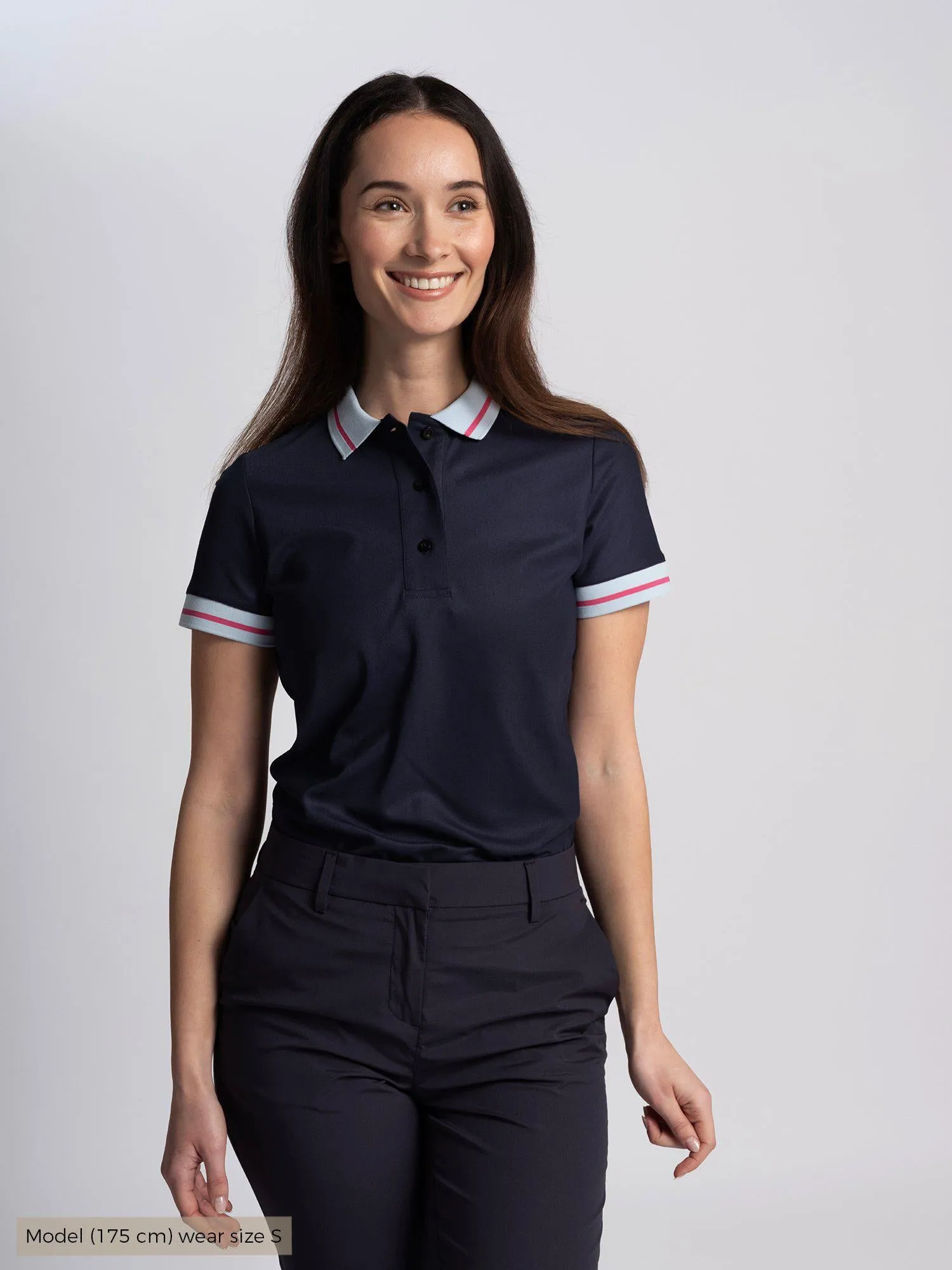 W AYAKA POLOSHIRT Navy sold by Cross Sportswear product image thumbnail 2