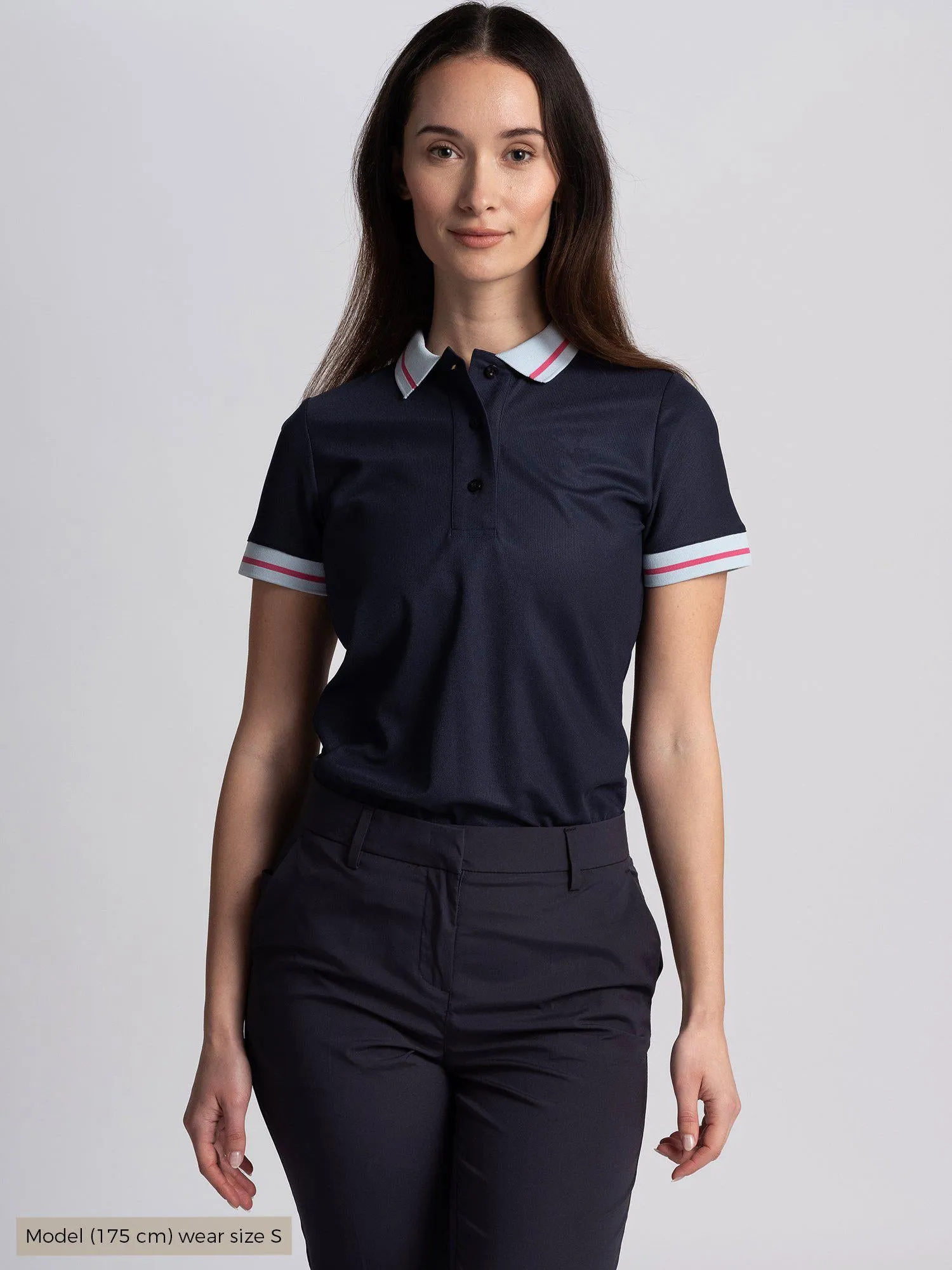 W AYAKA POLOSHIRT Navy sold by Cross Sportswear product image thumbnail 3