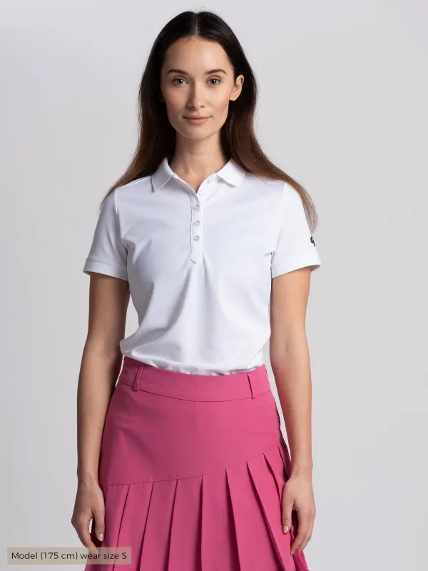 W AMY POLOSHIRT White sold by Cross Sportswear