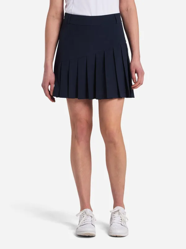W SOLID PLEAT SKORT Navy sold by Cross Sportswear
