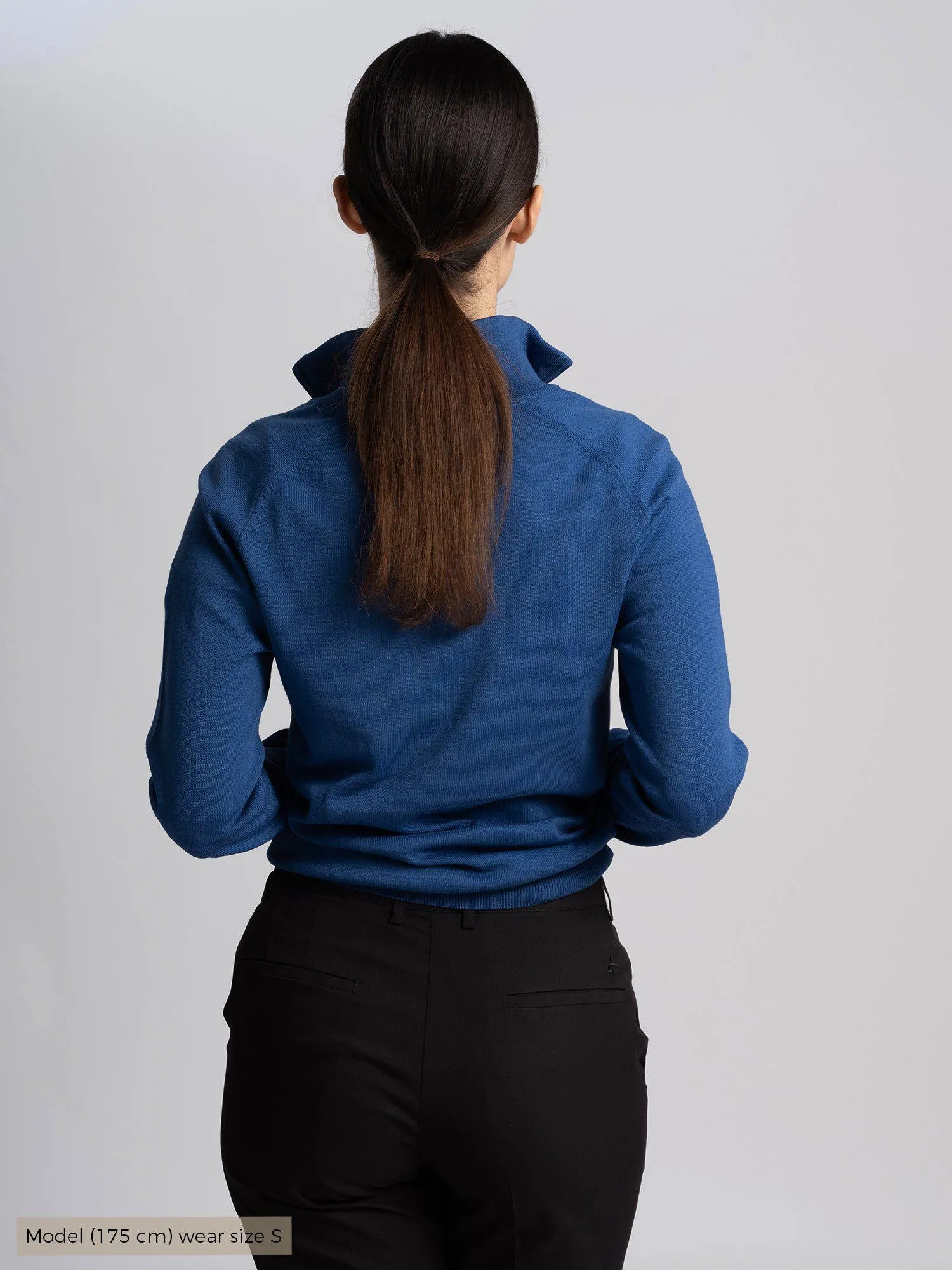 W GRETA 1/2 ZIP True Blue sold by Cross Sportswear product image thumbnail 3