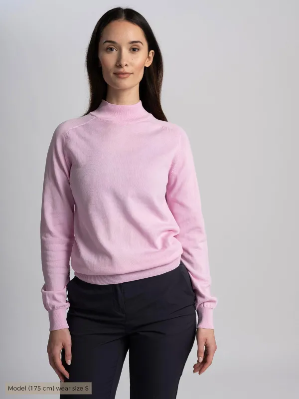 W GILLIAN CREW NECK Lilac Sachet sold by Cross Sportswear
