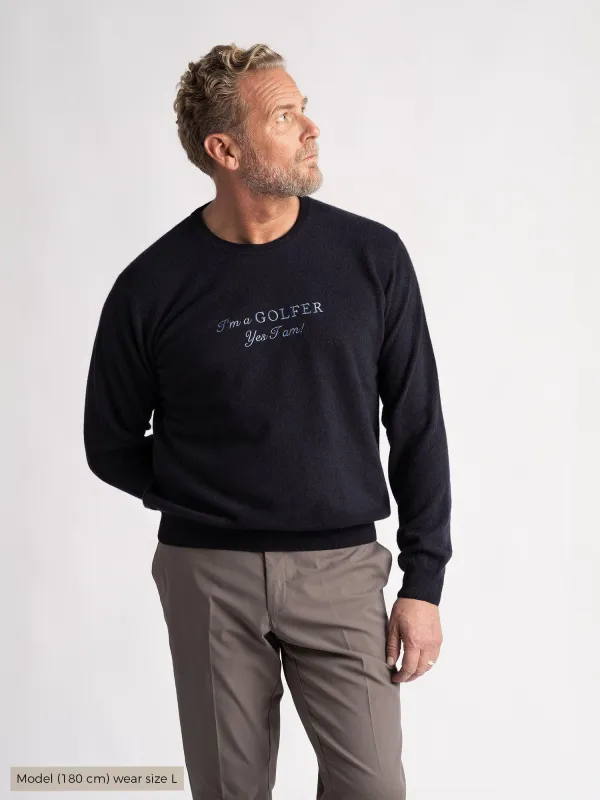 Greg IGY1 Crew neck Menswear Navy sold by Cross Sportswear