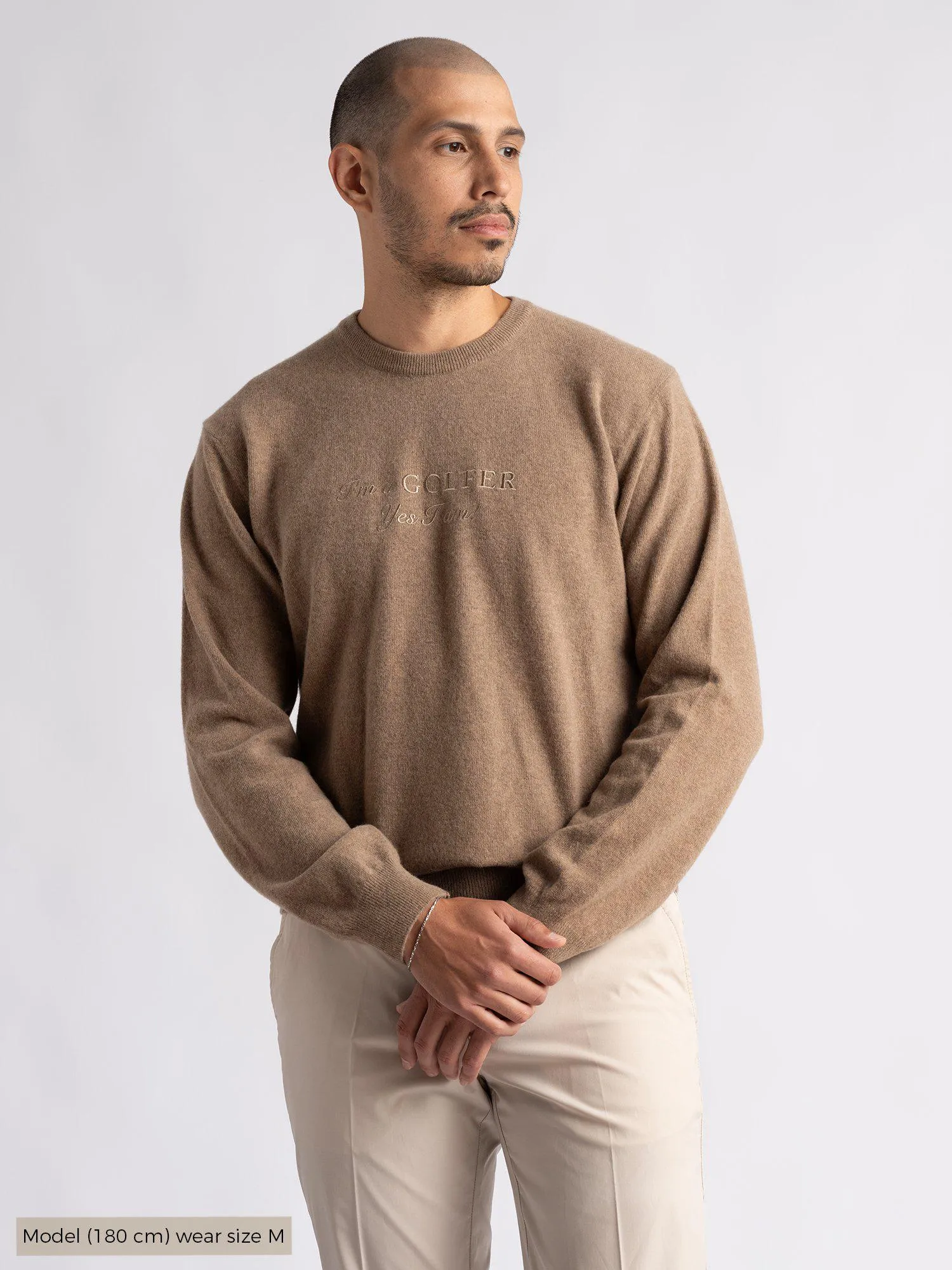 Greg IGY1 Crew neck Menswear Deep Sand sold by Cross Sportswear