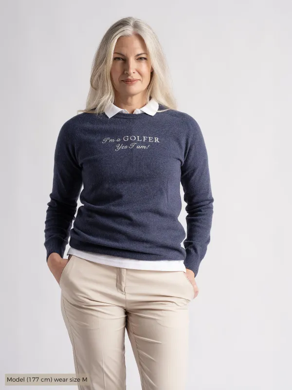 Gillian IGY1 Crew neck Womanswear True Navy sold by Cross Sportswear