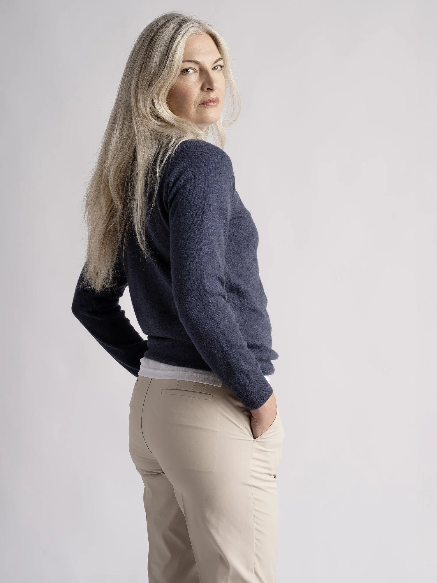 Gillian IGY1 Crew neck Womanswear True Navy sold by Cross Sportswear product image thumbnail 3
