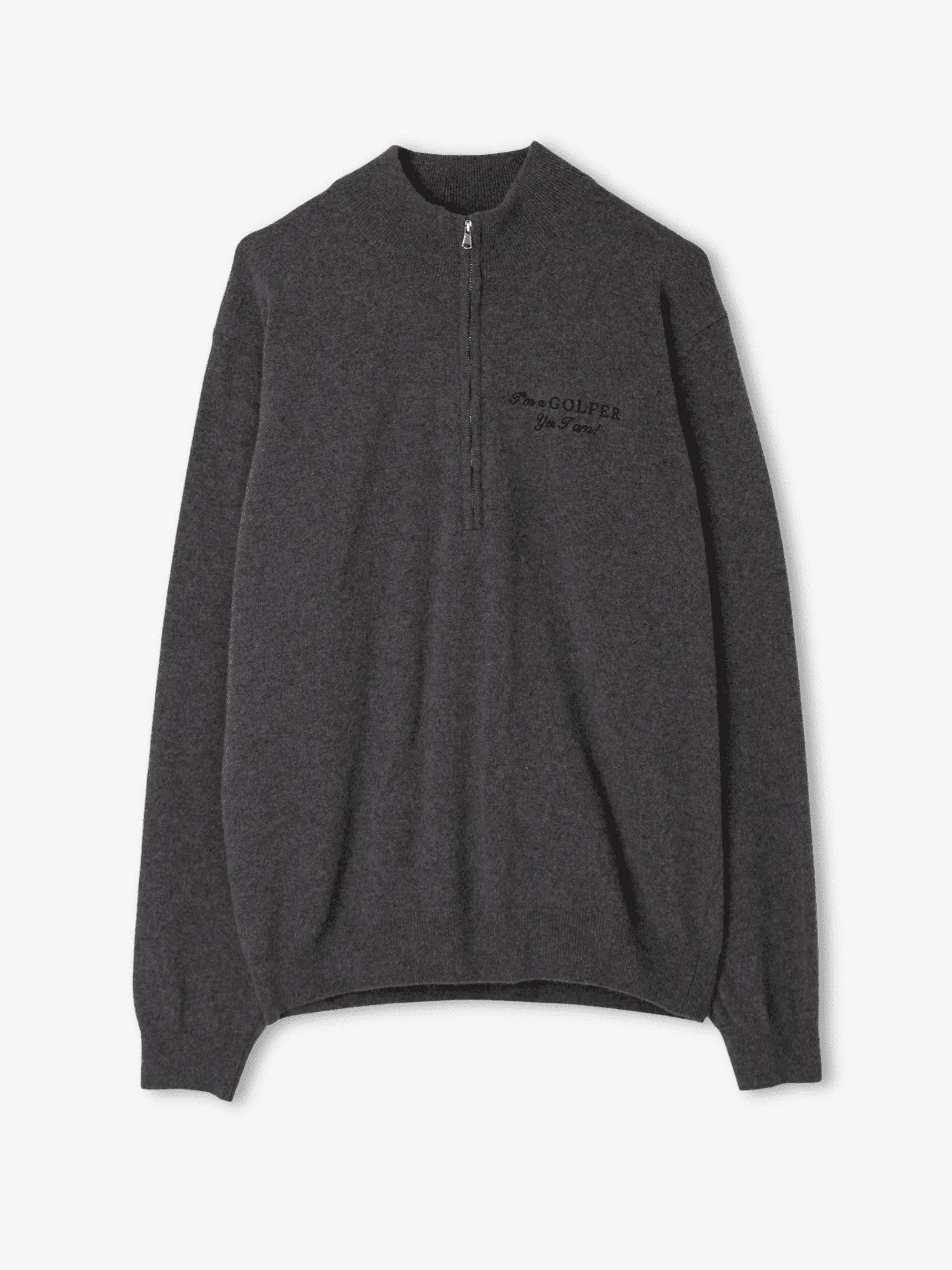 Gordon IGY2 1/2 Zip Menswear Deep Grey Melange sold by Cross Sportswear product image thumbnail 5