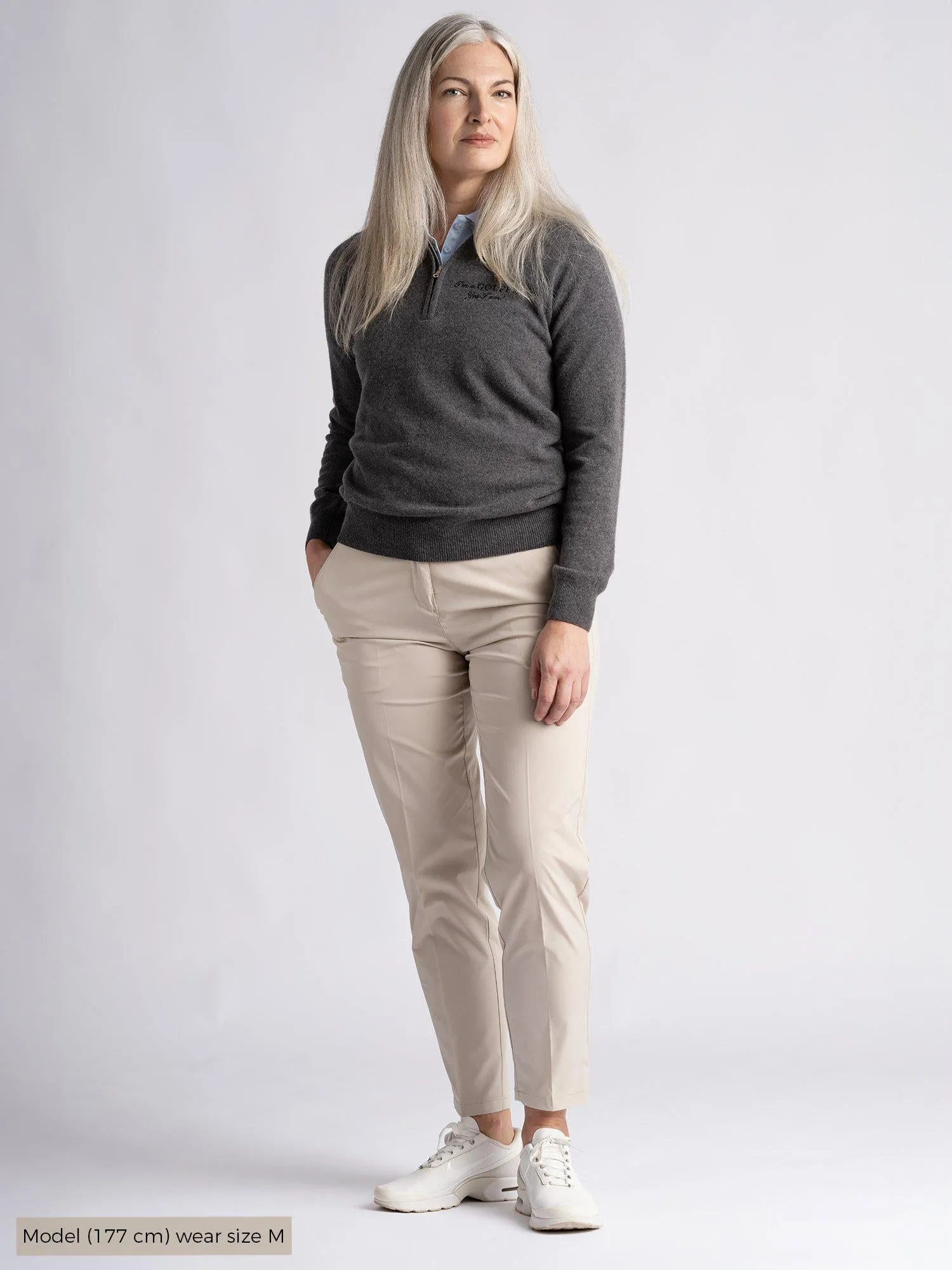 Greta IGY2 1/2 Zip Womenswear Deep Grey Melange sold by Cross Sportswear