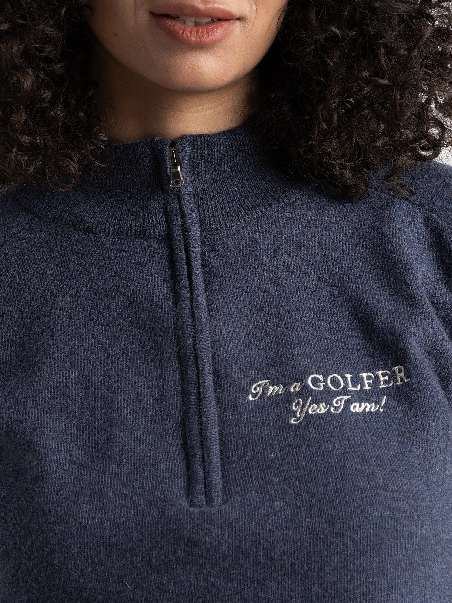 Greta IGY2 1/2 Zip Womenswear True Navy sold by Cross Sportswear product image thumbnail 2