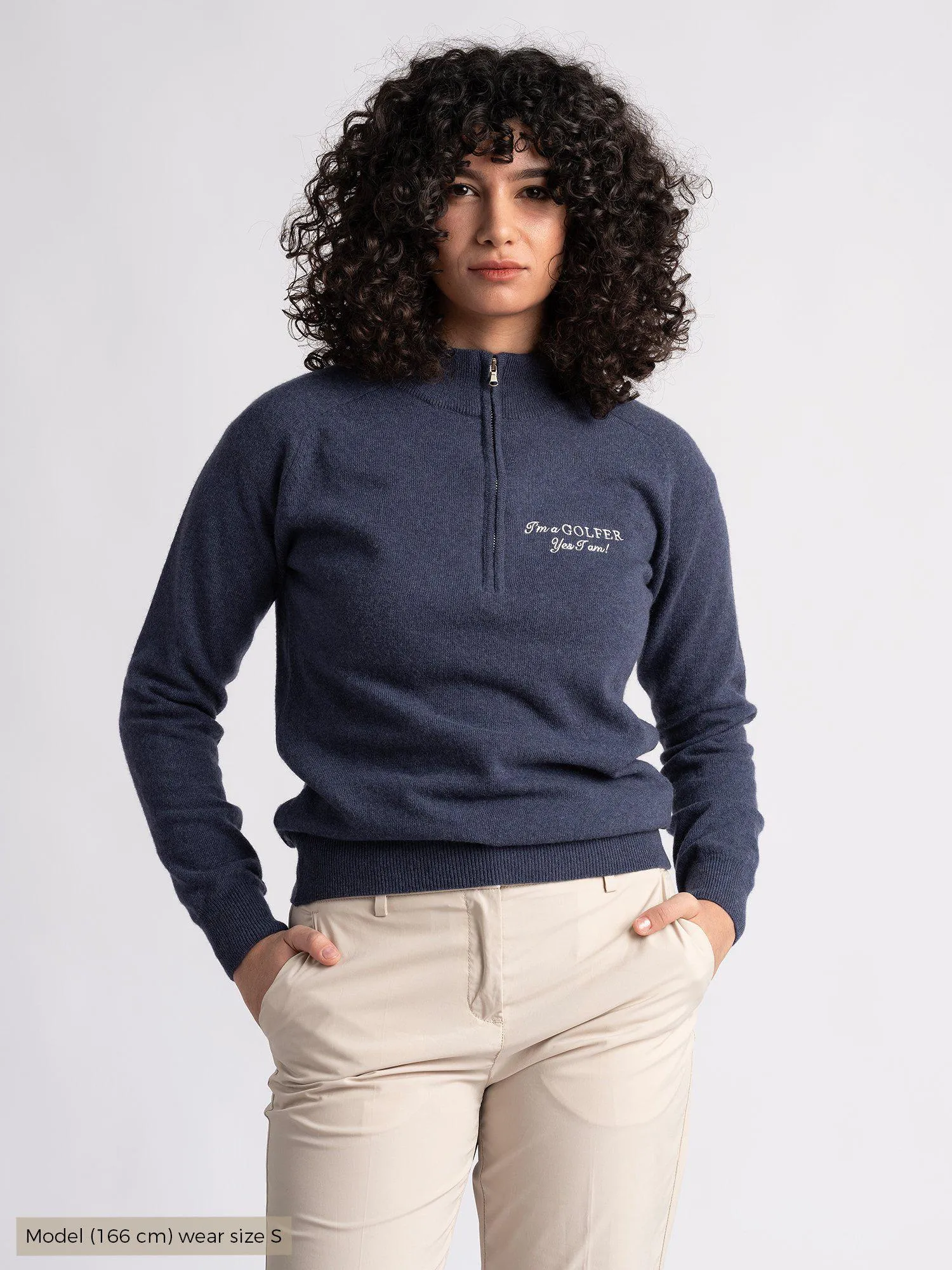 Greta IGY2 1/2 Zip Womenswear True Navy sold by Cross Sportswear