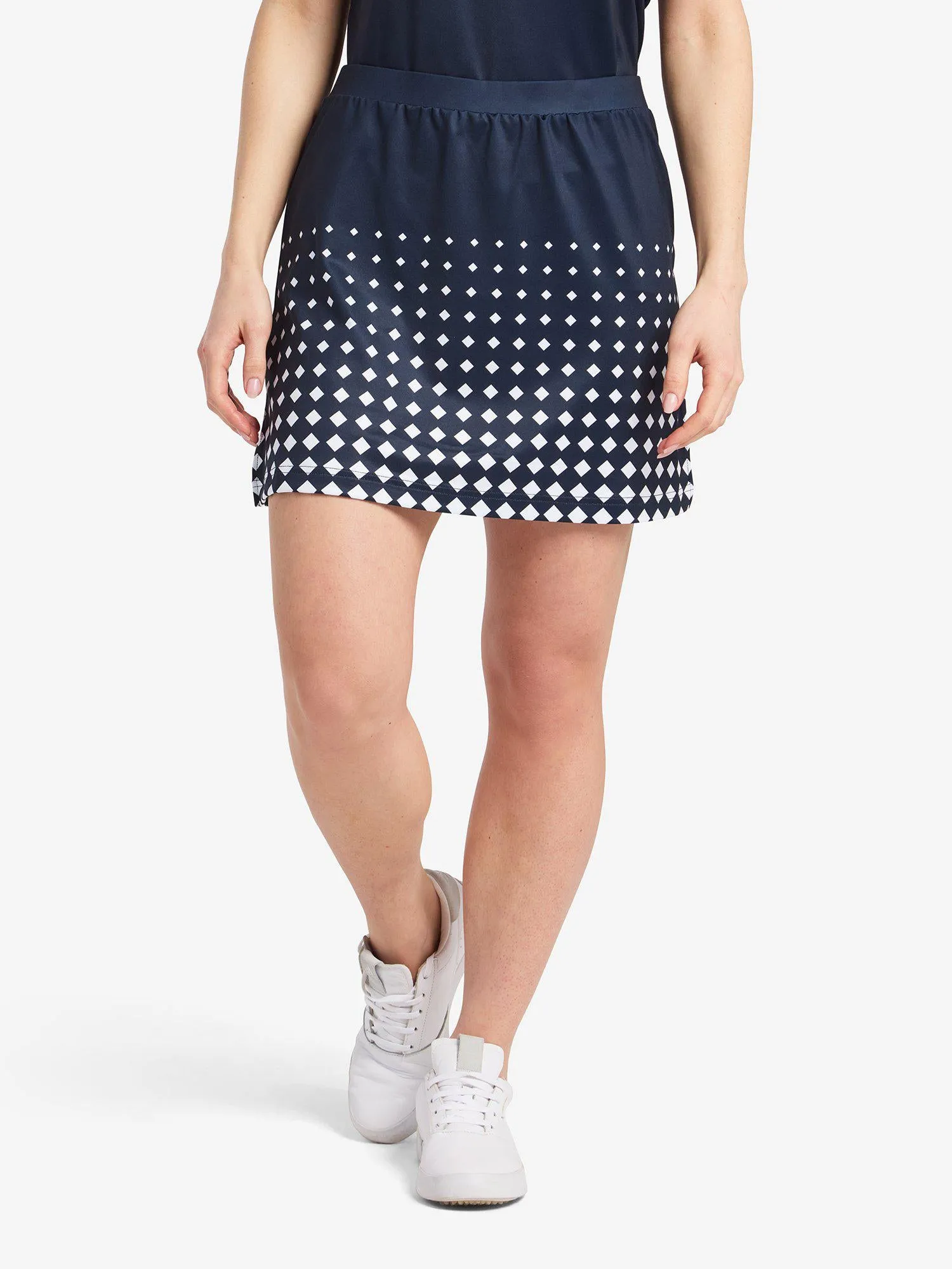 W STELLA SKORT Navy Print sold by Cross Sportswear