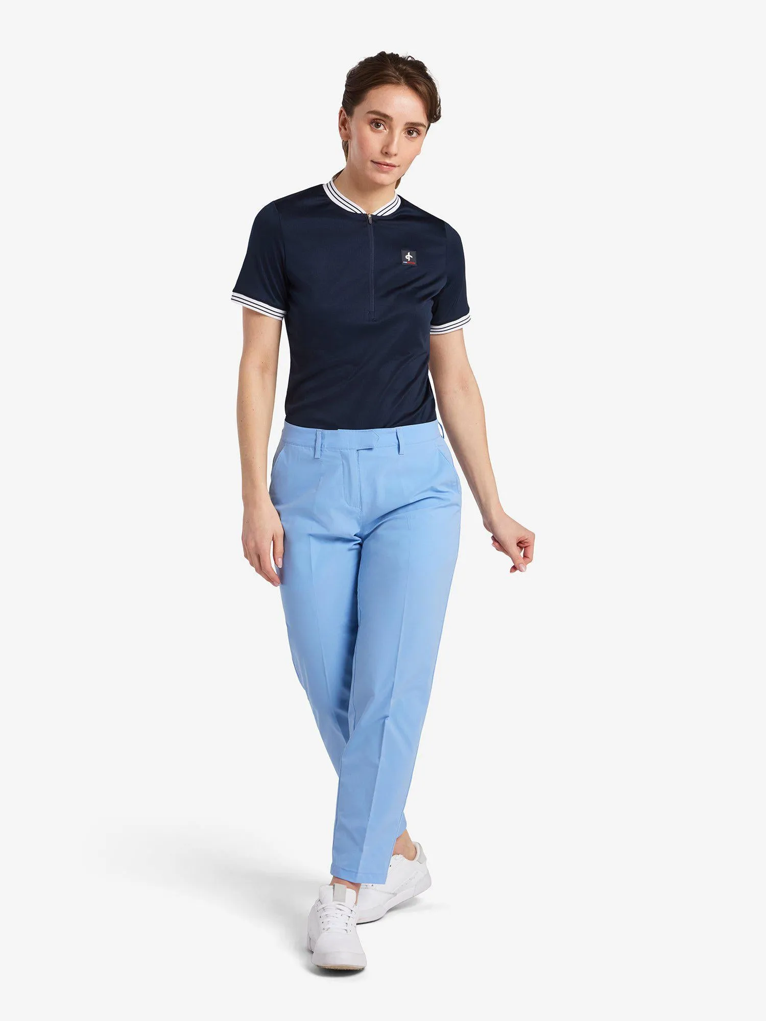 W NOSTALGIA POLO SS Navy sold by Cross Sportswear