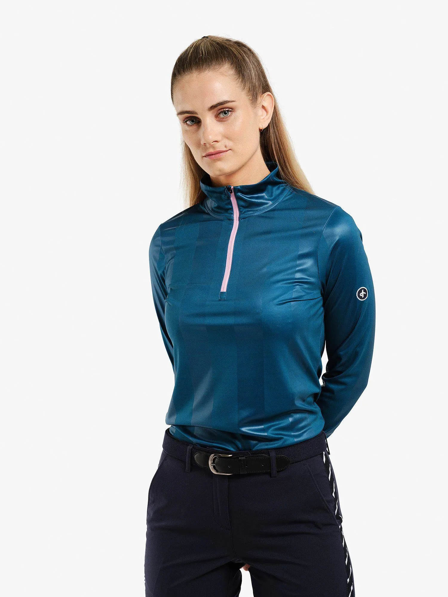 W VERTICAL POLO LS Dragonfly sold by Cross Sportswear product image thumbnail 2