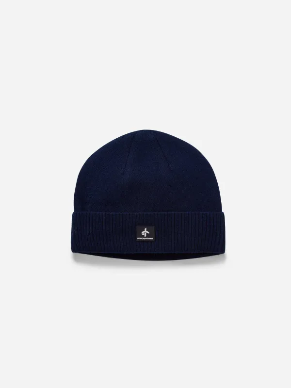CROSS BEANIE Navy sold by Cross Sportswear