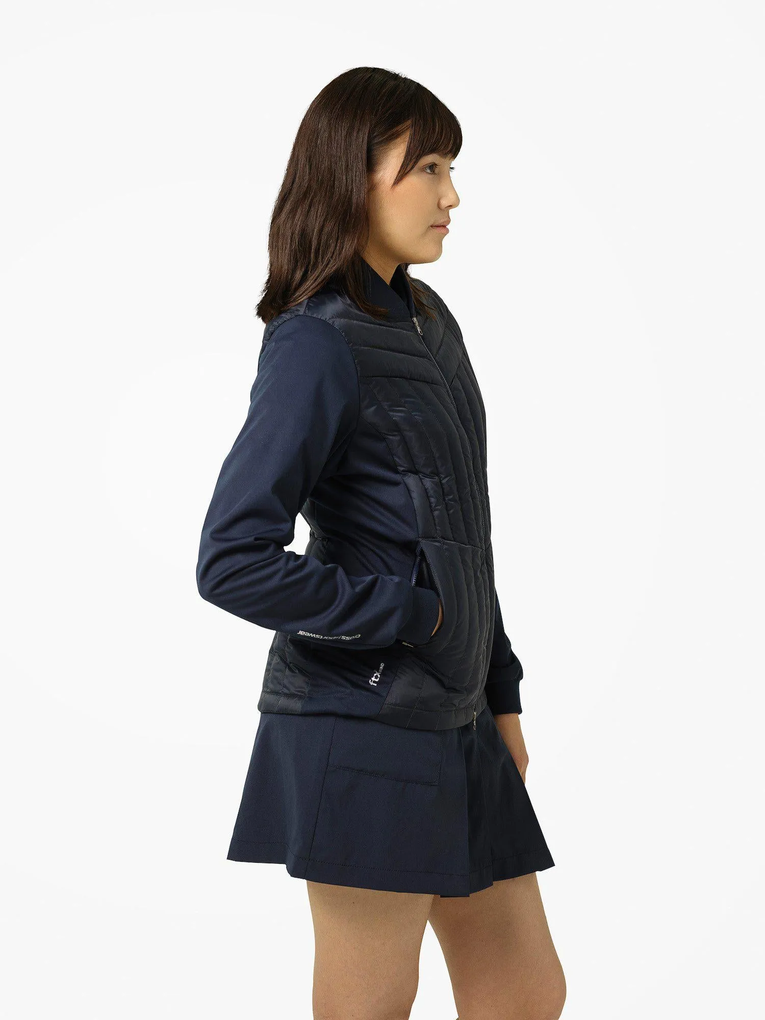 W HYBRID JACKET Navy sold by Cross Sportswear product image thumbnail 2
