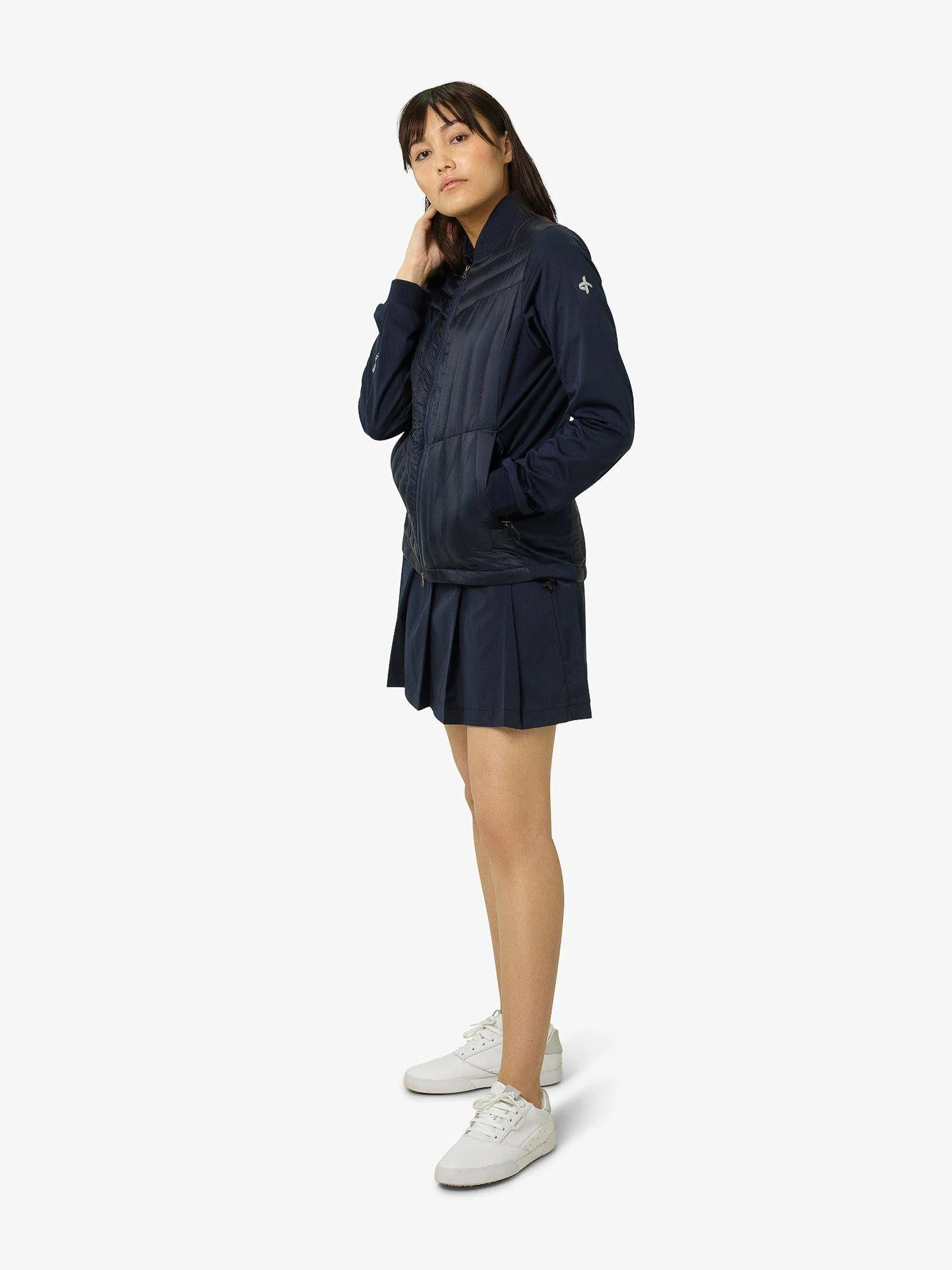 W HYBRID JACKET Navy sold by Cross Sportswear product image thumbnail 4