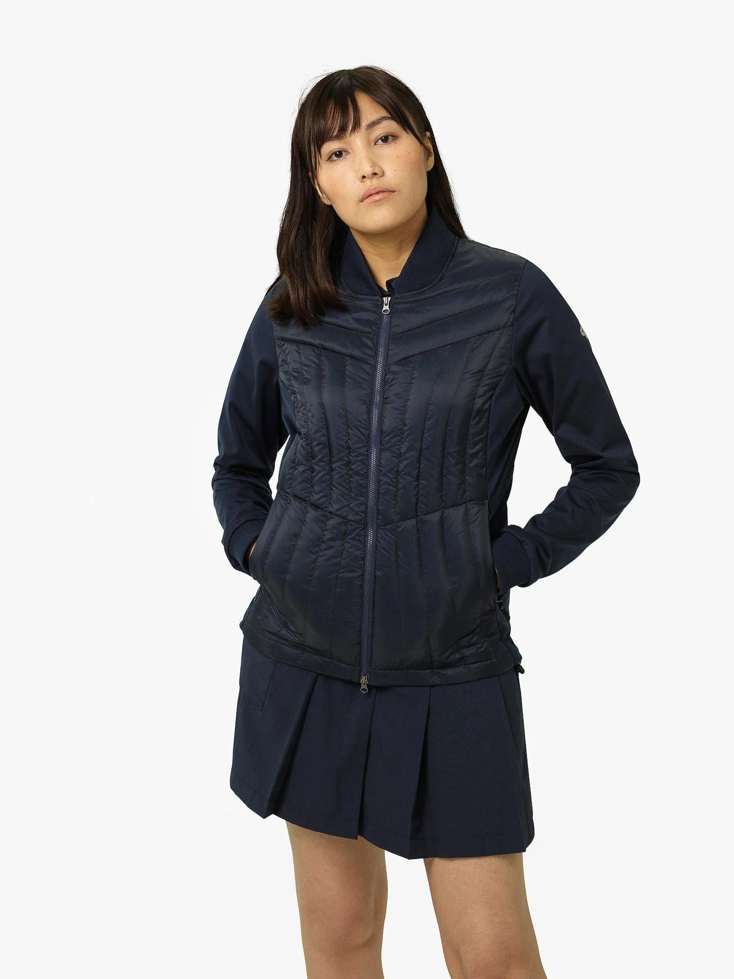 W HYBRID JACKET Navy sold by Cross Sportswear