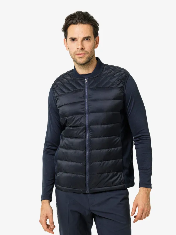 M HYBRID VEST Navy sold by Cross Sportswear