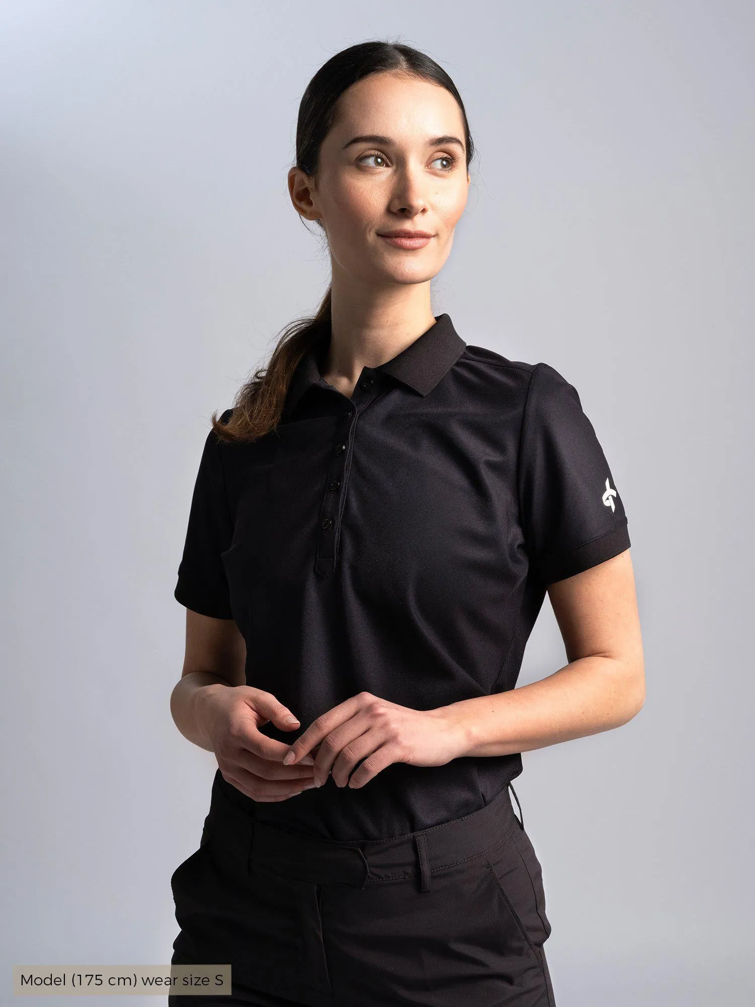 W AMY POLOSHIRT Black sold by Cross Sportswear product image thumbnail 4