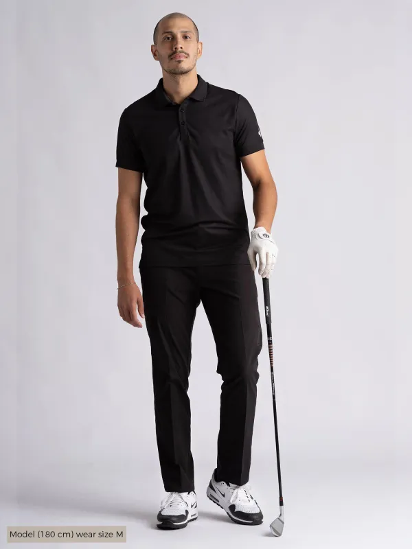 M BRIAN POLOSHIRT Black sold by Cross Sportswear