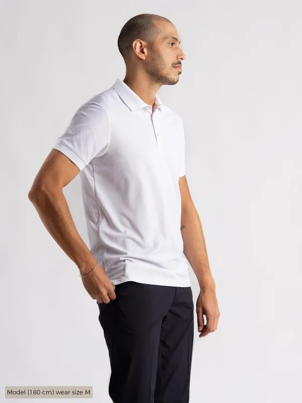 M BRIAN POLOSHIRT White sold by Cross Sportswear
