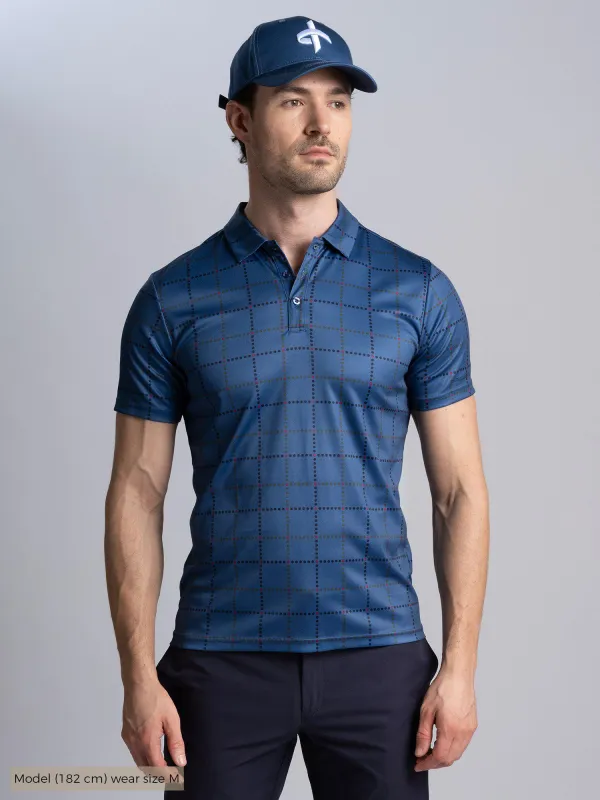 M BEAU POLOSHIRT True Navy sold by Cross Sportswear