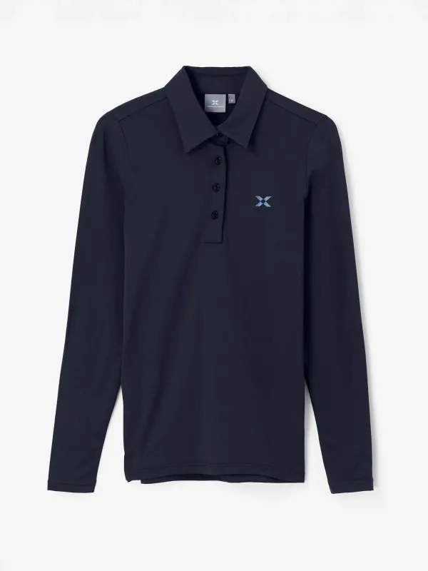 W NIKKI POLOSHIRT Navy sold by Cross Sportswear