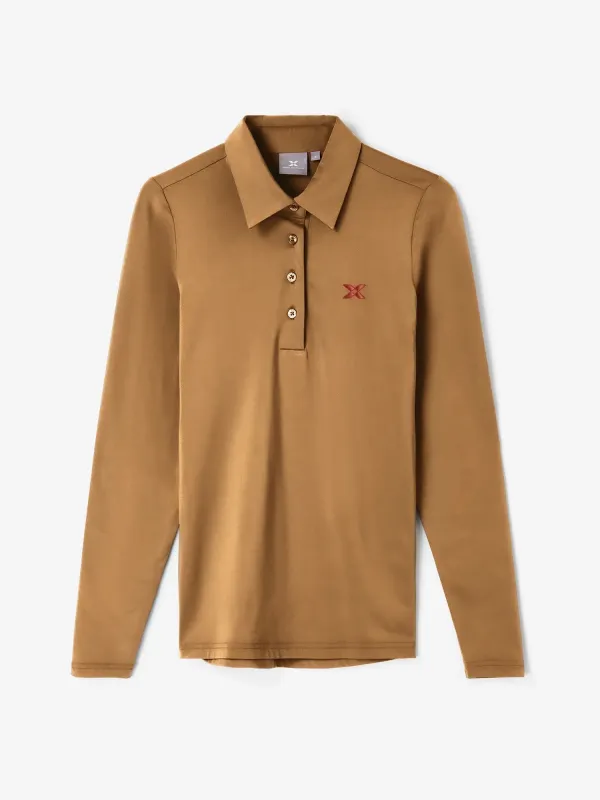 W NIKKI POLOSHIRT Medal Bronze sold by Cross Sportswear
