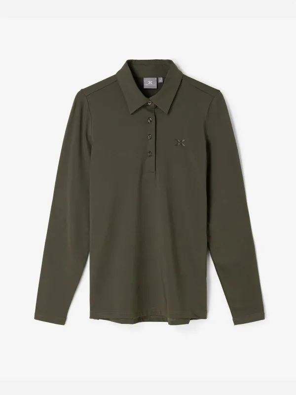 W NIKKI POLOSHIRT Dark Pine sold by Cross Sportswear