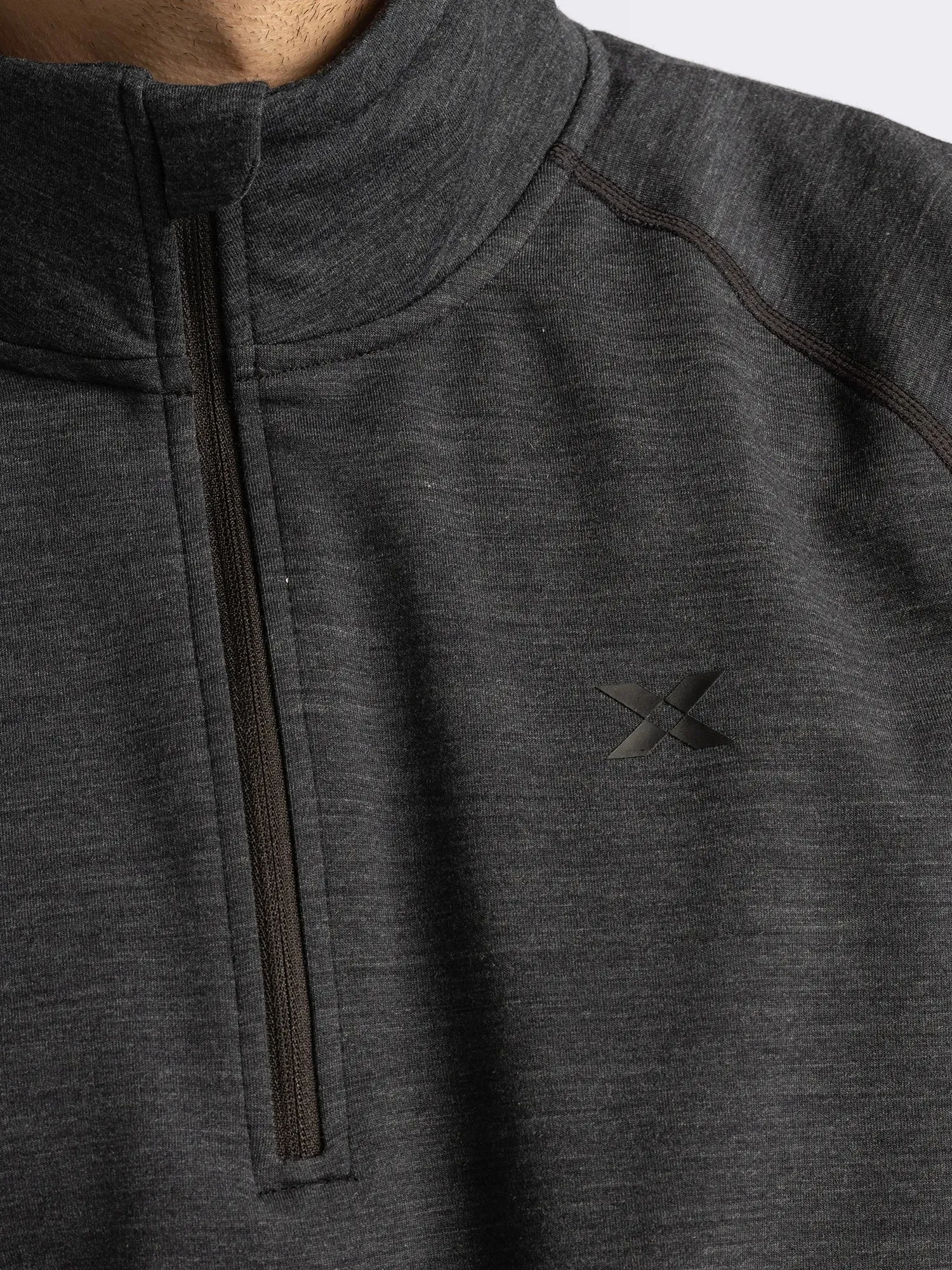 M JUSTIN 1/2 ZIP Mid Grey sold by Cross Sportswear product image thumbnail 4
