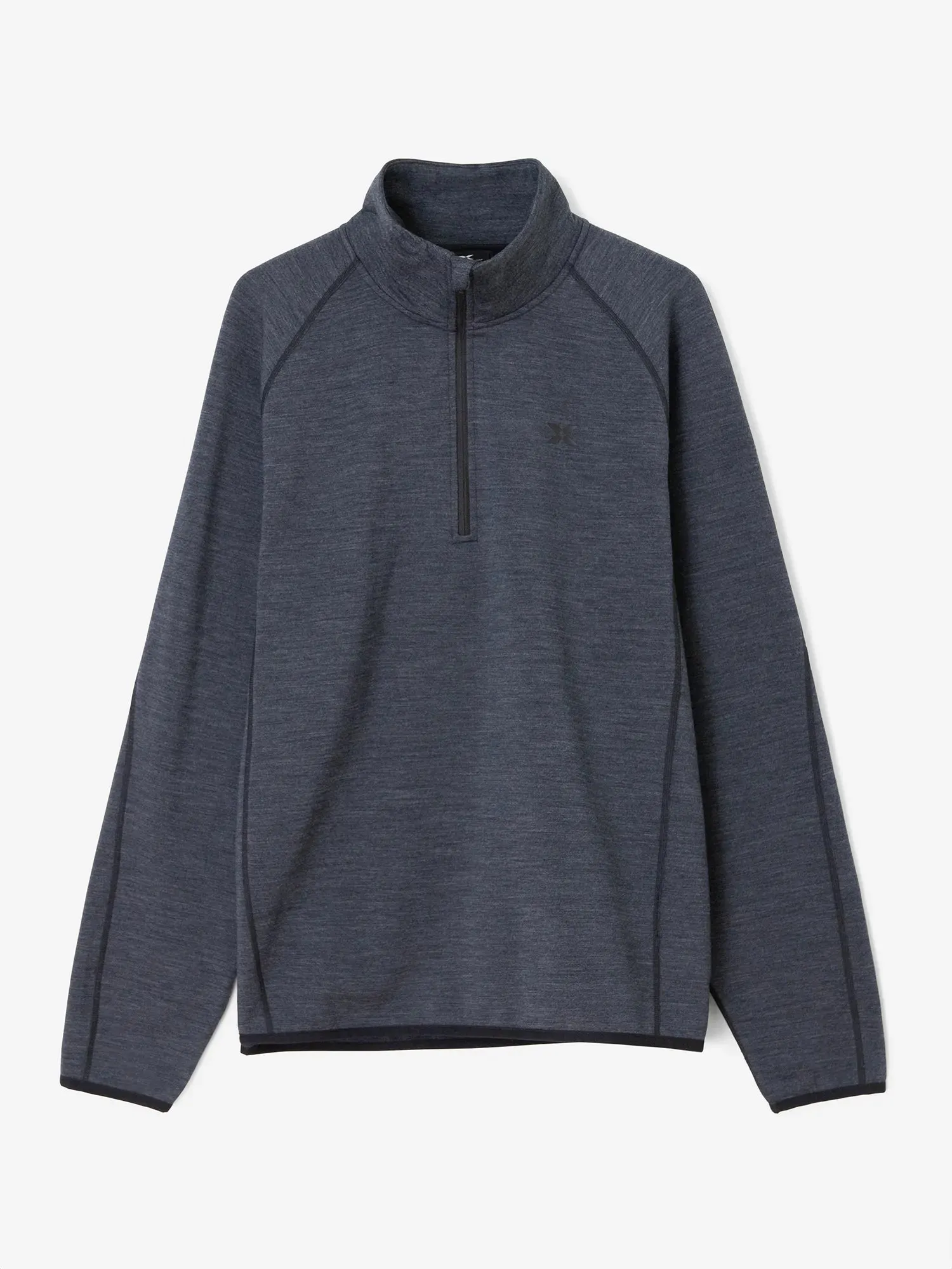 M JUSTIN 1/2 ZIP Mid Grey sold by Cross Sportswear