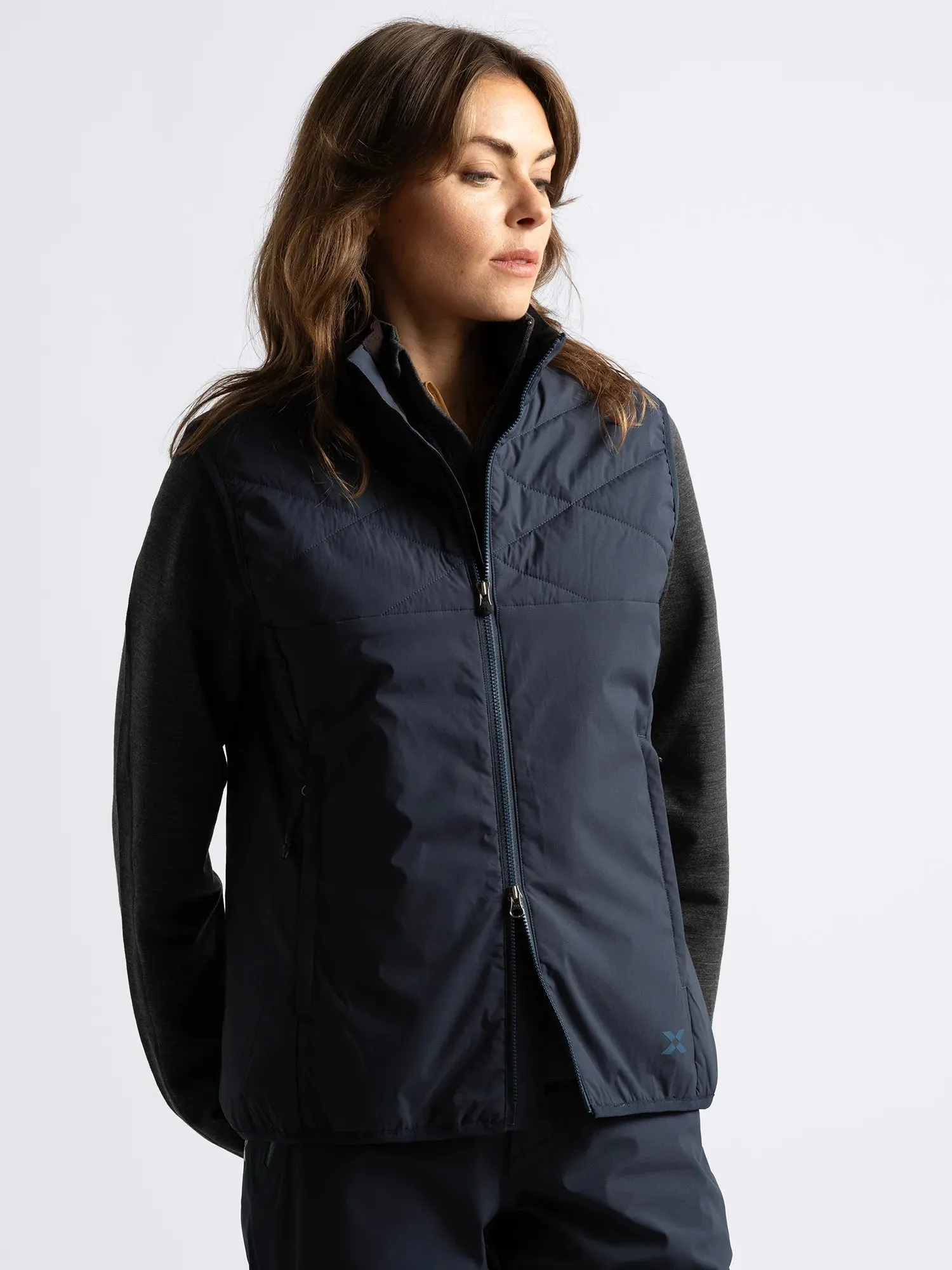 W CREEK WIND VEST Navy sold by Cross Sportswear product image thumbnail 2