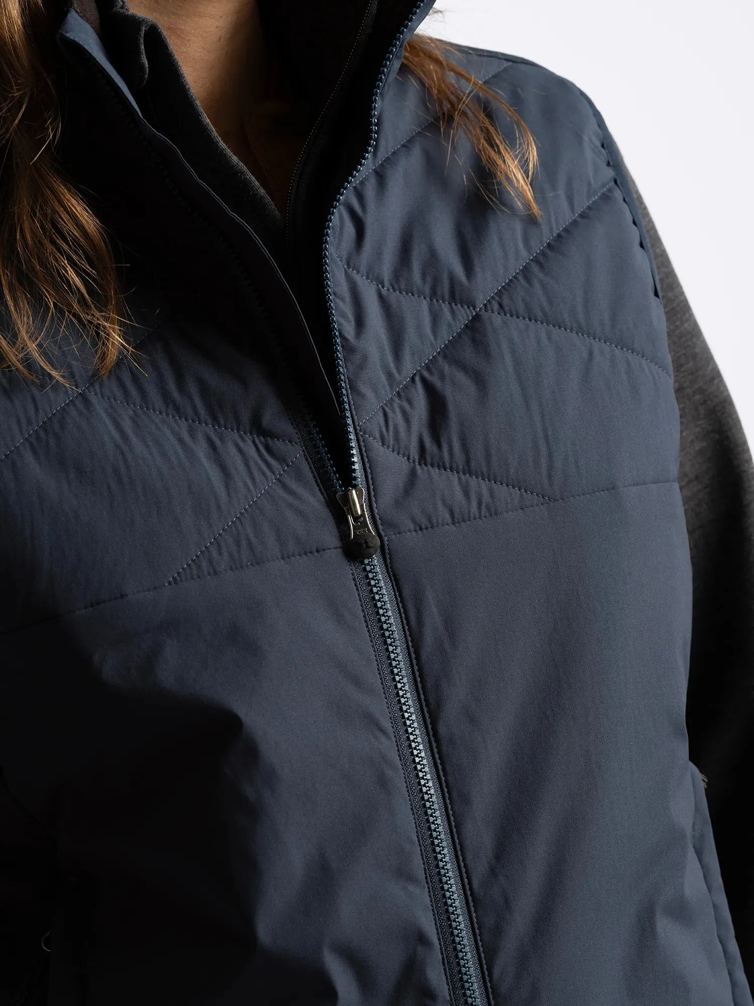 W CREEK WIND VEST Navy sold by Cross Sportswear product image thumbnail 3