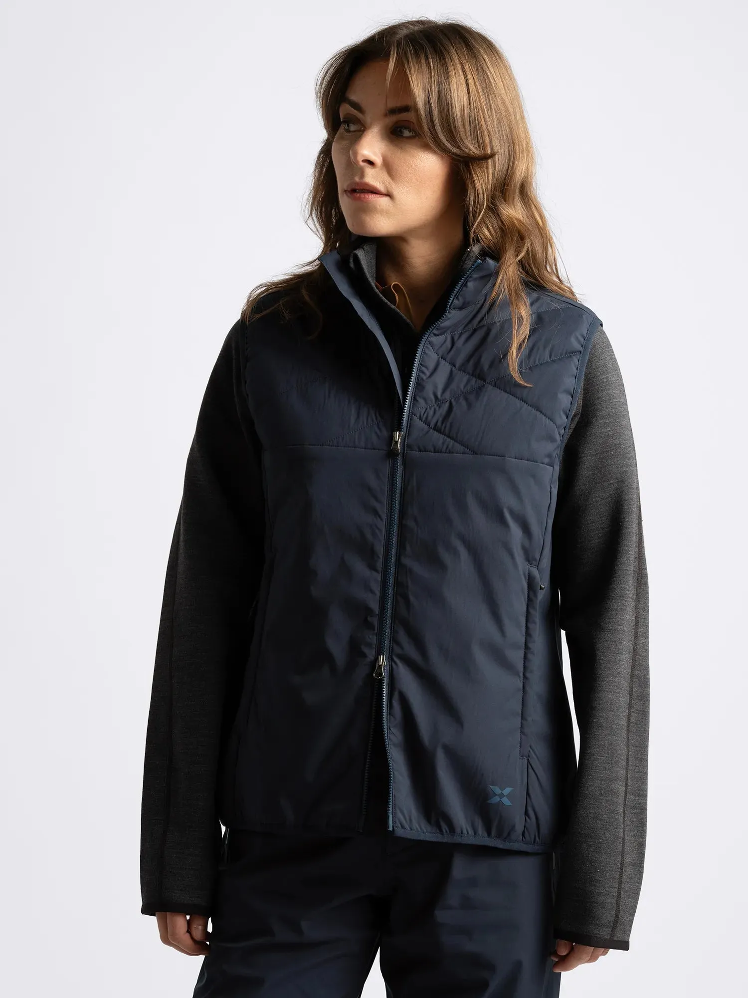 W CREEK WIND VEST Navy sold by Cross Sportswear product image thumbnail 4