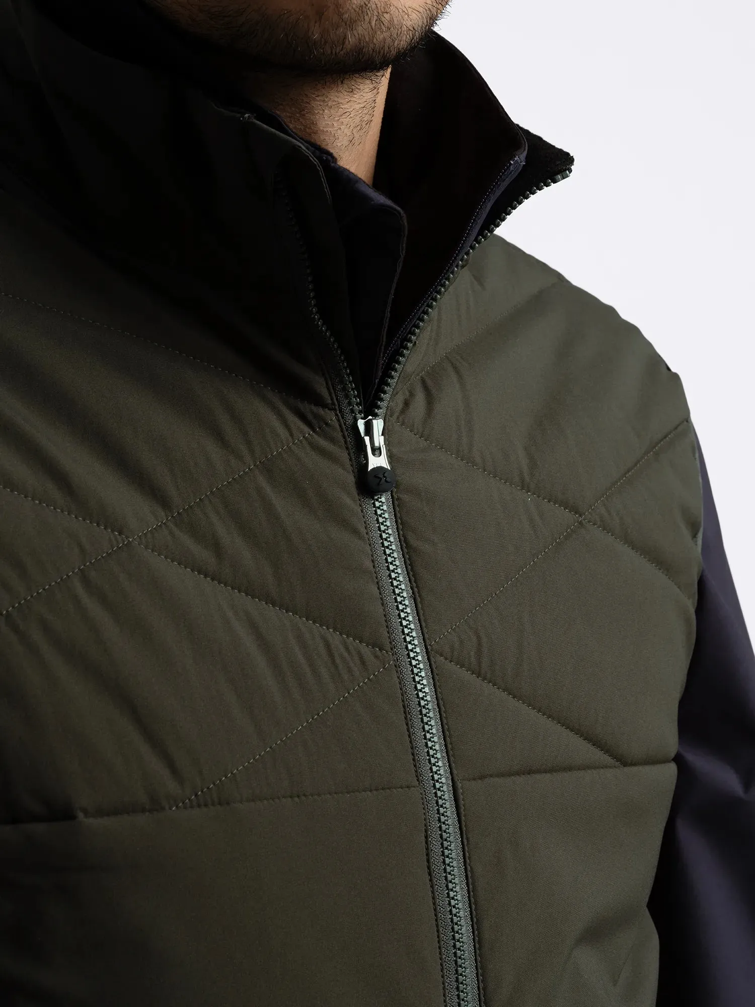 M CREEK WIND VEST Dark Pine sold by Cross Sportswear product image thumbnail 4