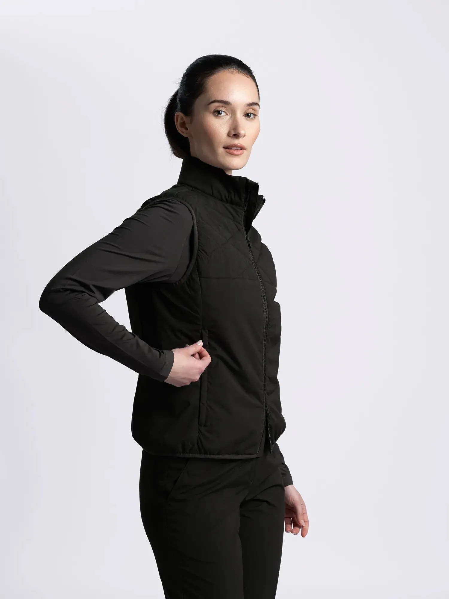 W CREEK WIND VEST BLACK sold by Cross Sportswear product image thumbnail 2