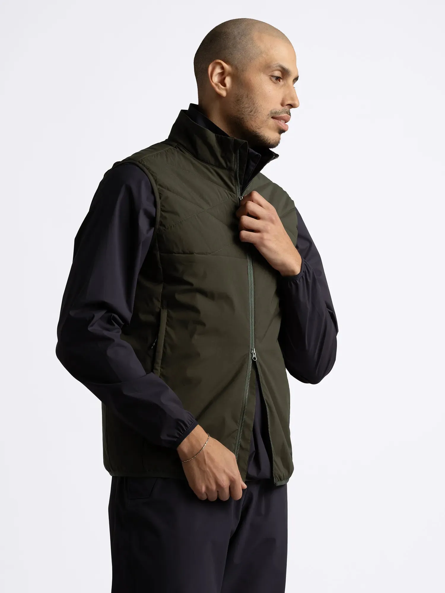 M CREEK WIND VEST DARK PINE sold by Cross Sportswear