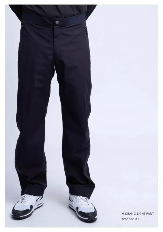 M OBAN X-LIGHT PANTS BLACK NAVY made by Cross Sportswear