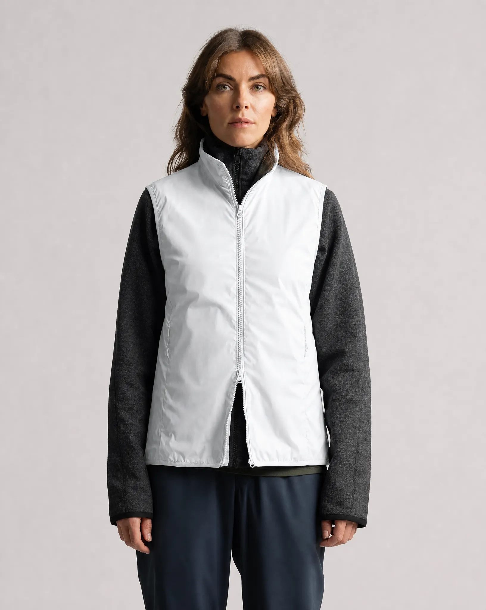 W MERION WIND VEST PALE GREY sold by Cross Sportswear product image thumbnail 2