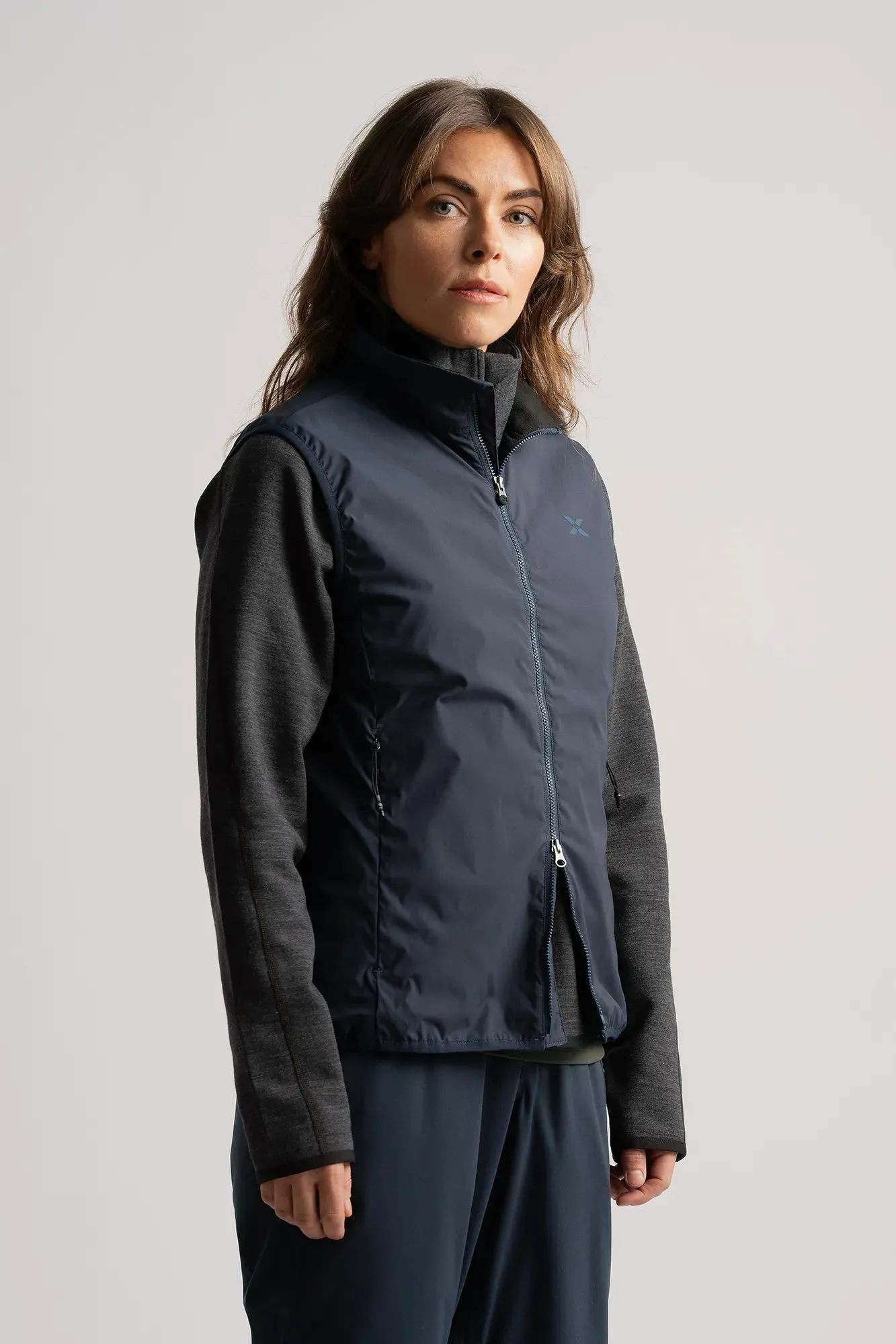 W MERION WIND VEST NAVY sold by Cross Sportswear