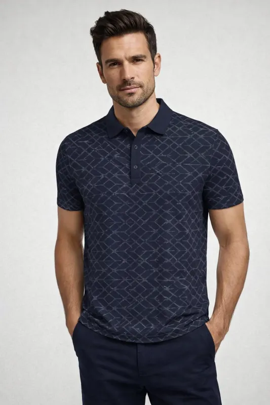 M ALVIN POLOSHIRT NAVY made by Cross Sportswear