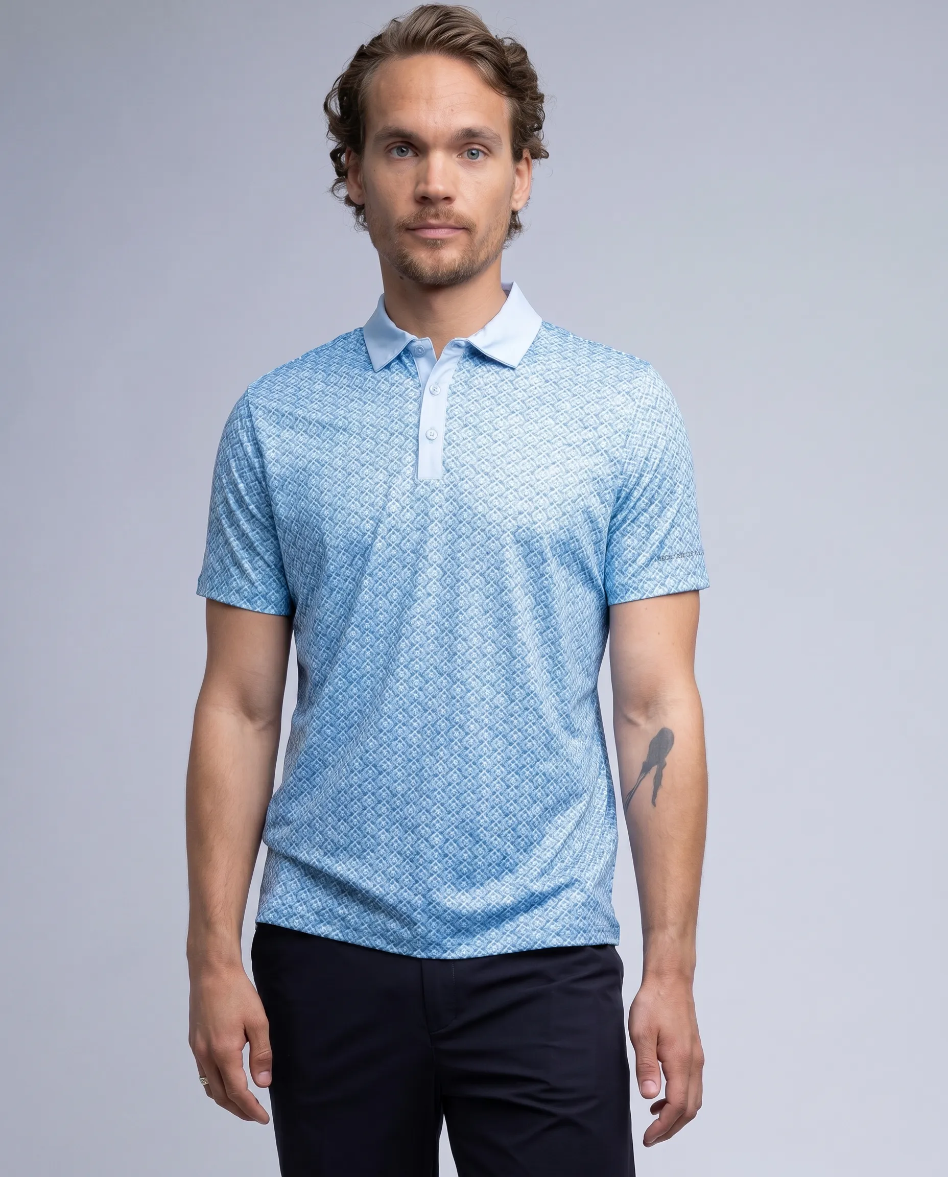 M VINCE POLOSHIRT CHAMBRAY BLUE sold by Cross Sportswear product image thumbnail 2