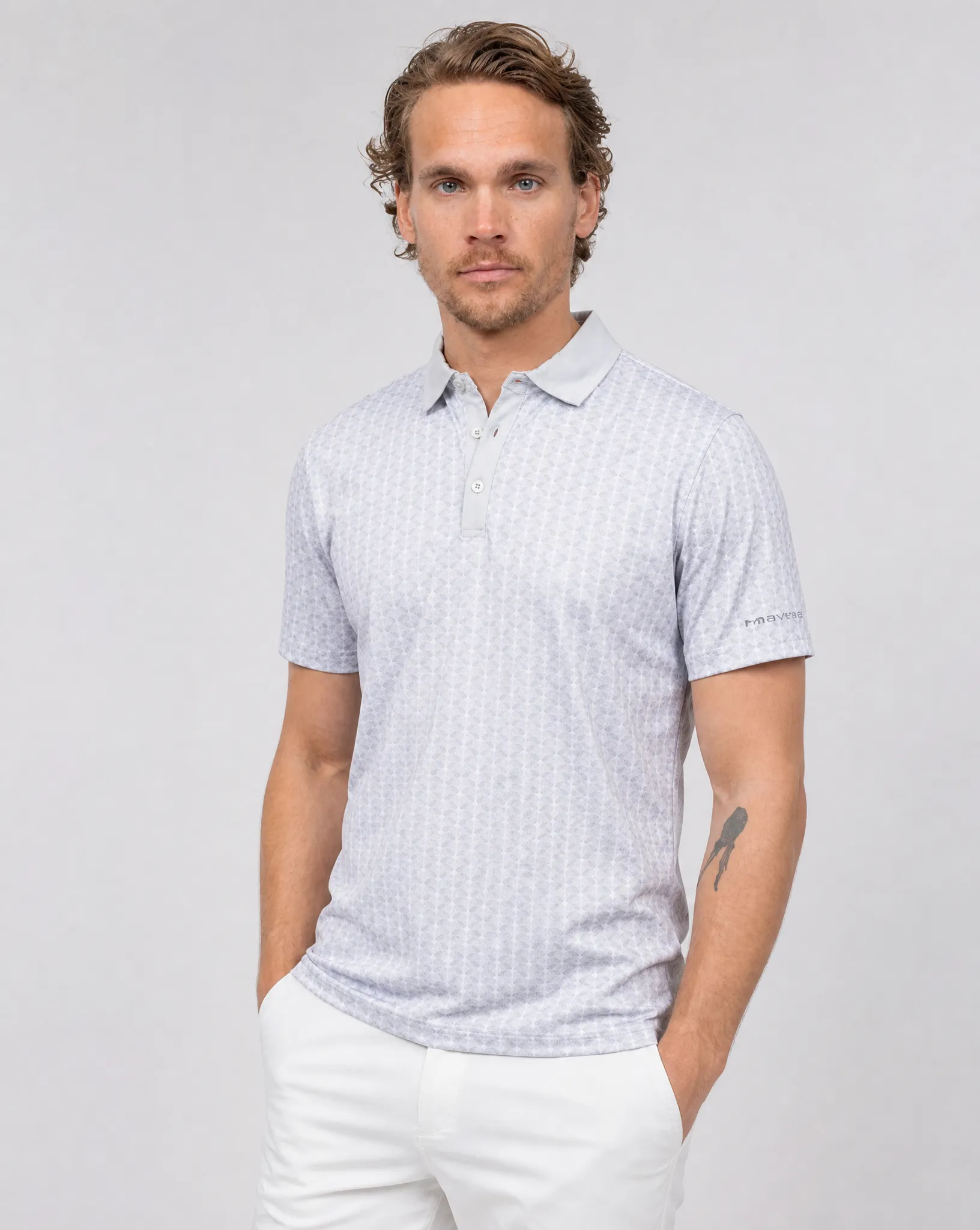 M VINCE POLOSHIRT MIRAGE GRAY sold by Cross Sportswear product image thumbnail 2